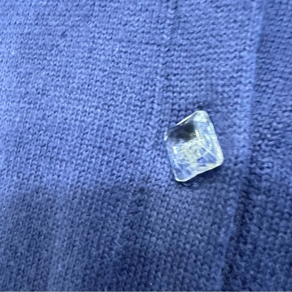 Lilly Pulitzer Girls Navy Blue Button Down Cardigan Size XL Cotton Sz S 4-5 Yrs - Picture 5 of 8